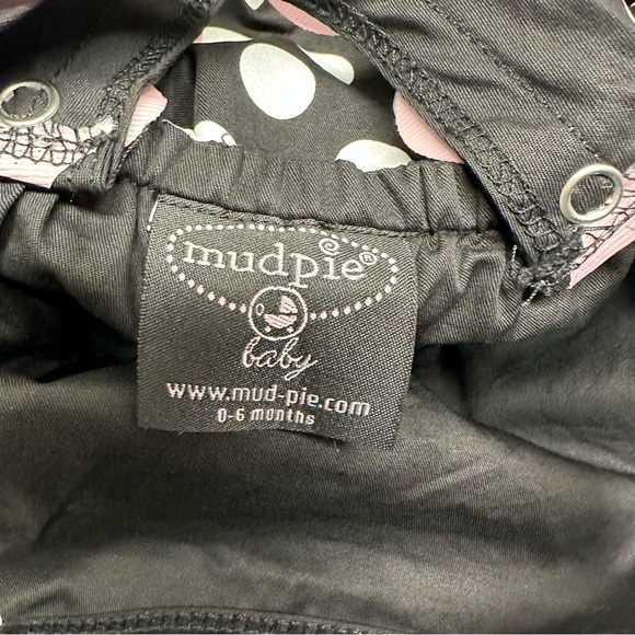 Mud Pie Black and White Polka Dot Baby Dress size 0-6 - Picture 6 of 9